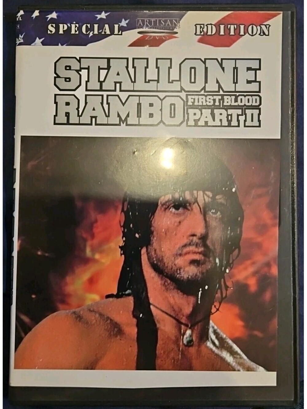 Rambo-First Blood 2 (1985) (DVD, 1985) Slimcase. Cropped Sleeve.